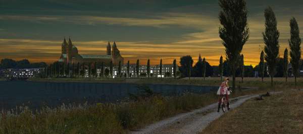 Fotomontage Standort West-Ufer