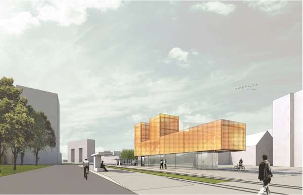 Blick zum Platz der Freundschaft