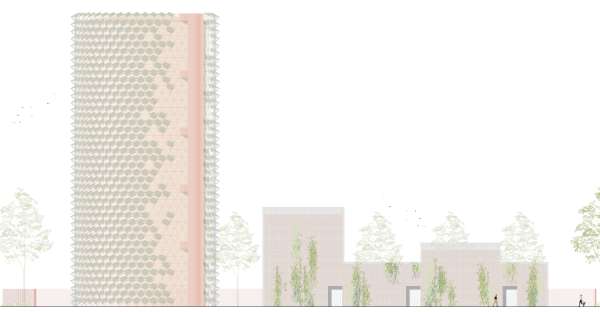 Ansicht Nord - Blick vom Messplatz