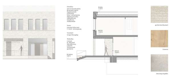 Detailansicht Detailschnitt 
