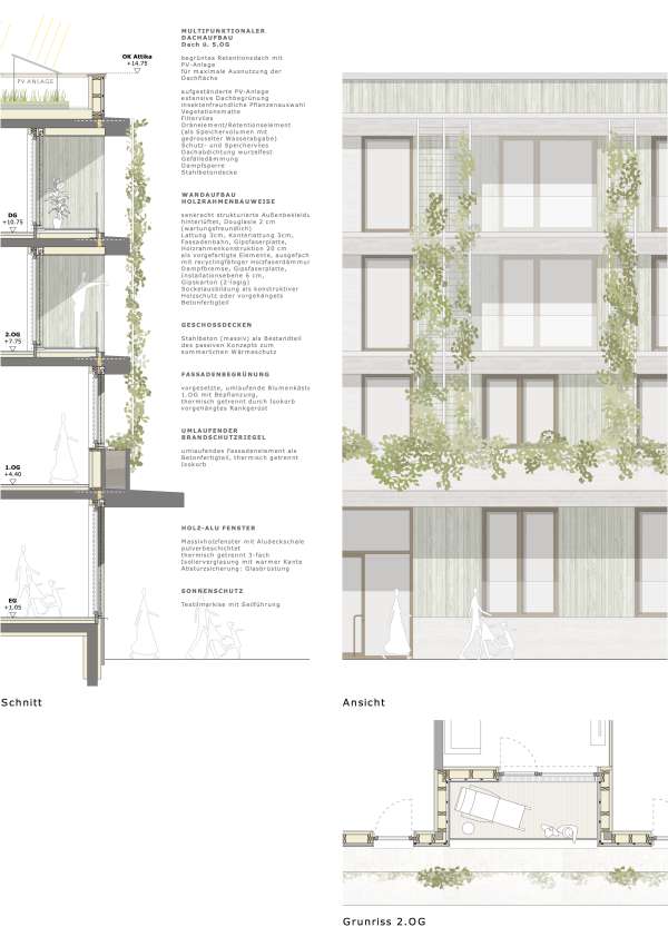 Fassadendetail Neubau
