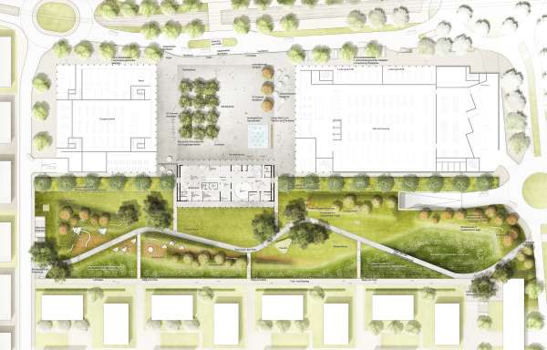 Staedebaulich freiräumlicher Gestaltungsplan mit EG
