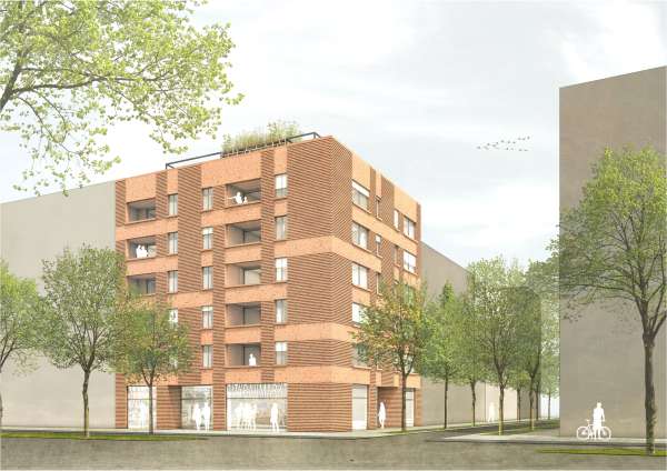 L6 Blick von der Paula-Fuchs-Allee