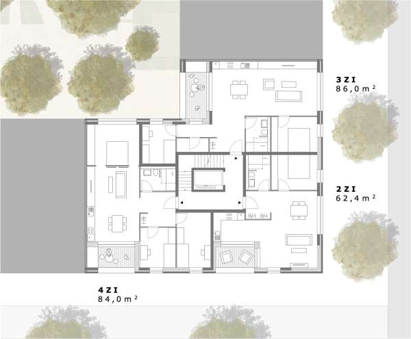 L6 Grundriss Regelgeschoss
