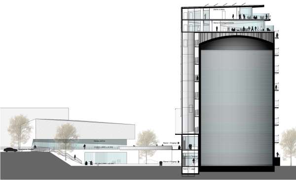 Schnitt mit Anschluss an adViva