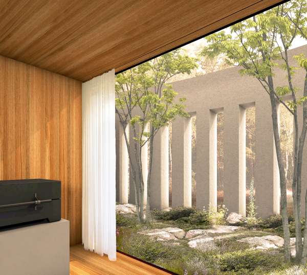 Perspektive Abschiedsraum