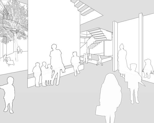 Blick in das Eingangsfoyer